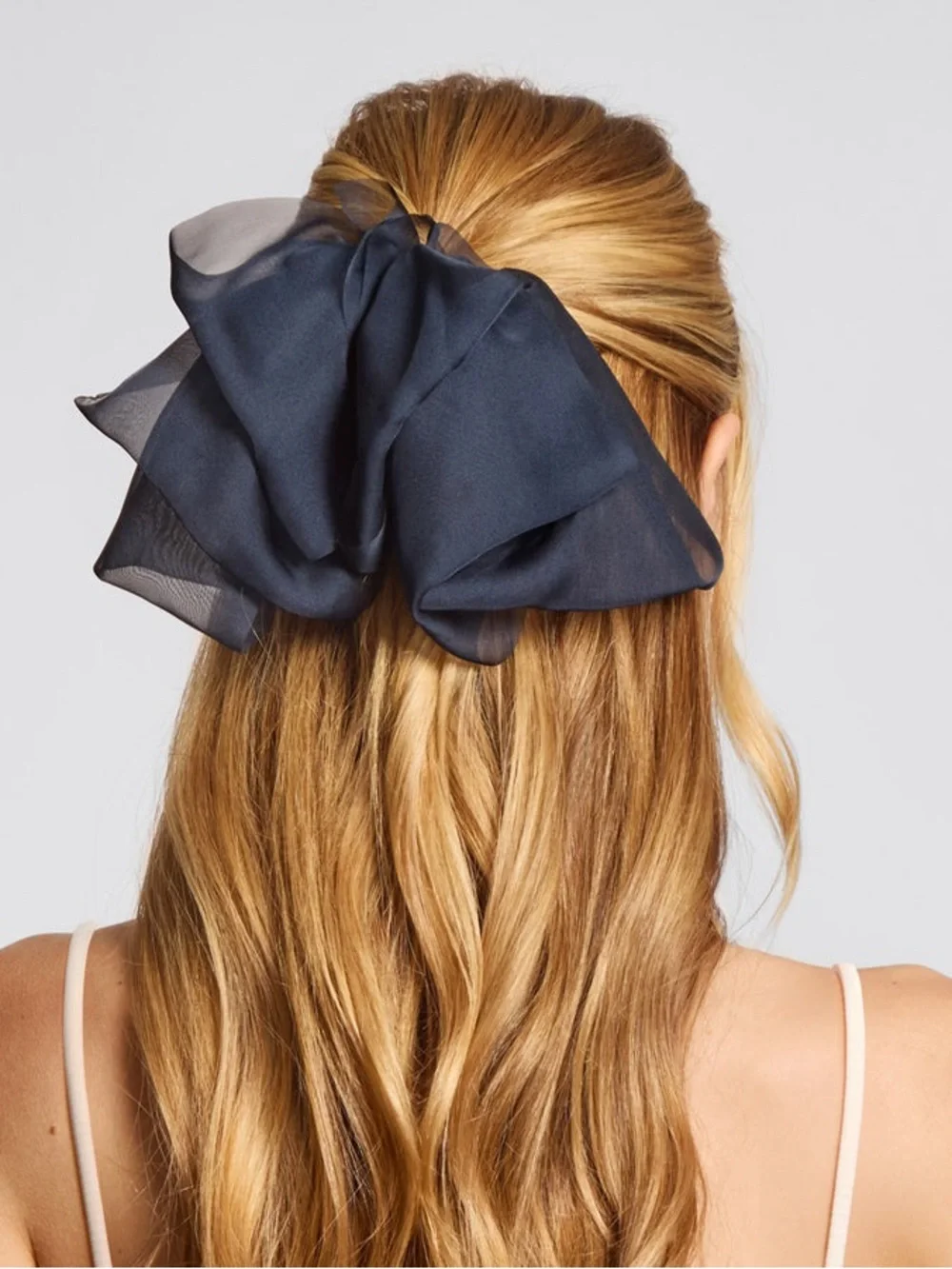 Kitsch Blue Orchid Chiffon Bow Hair Clip